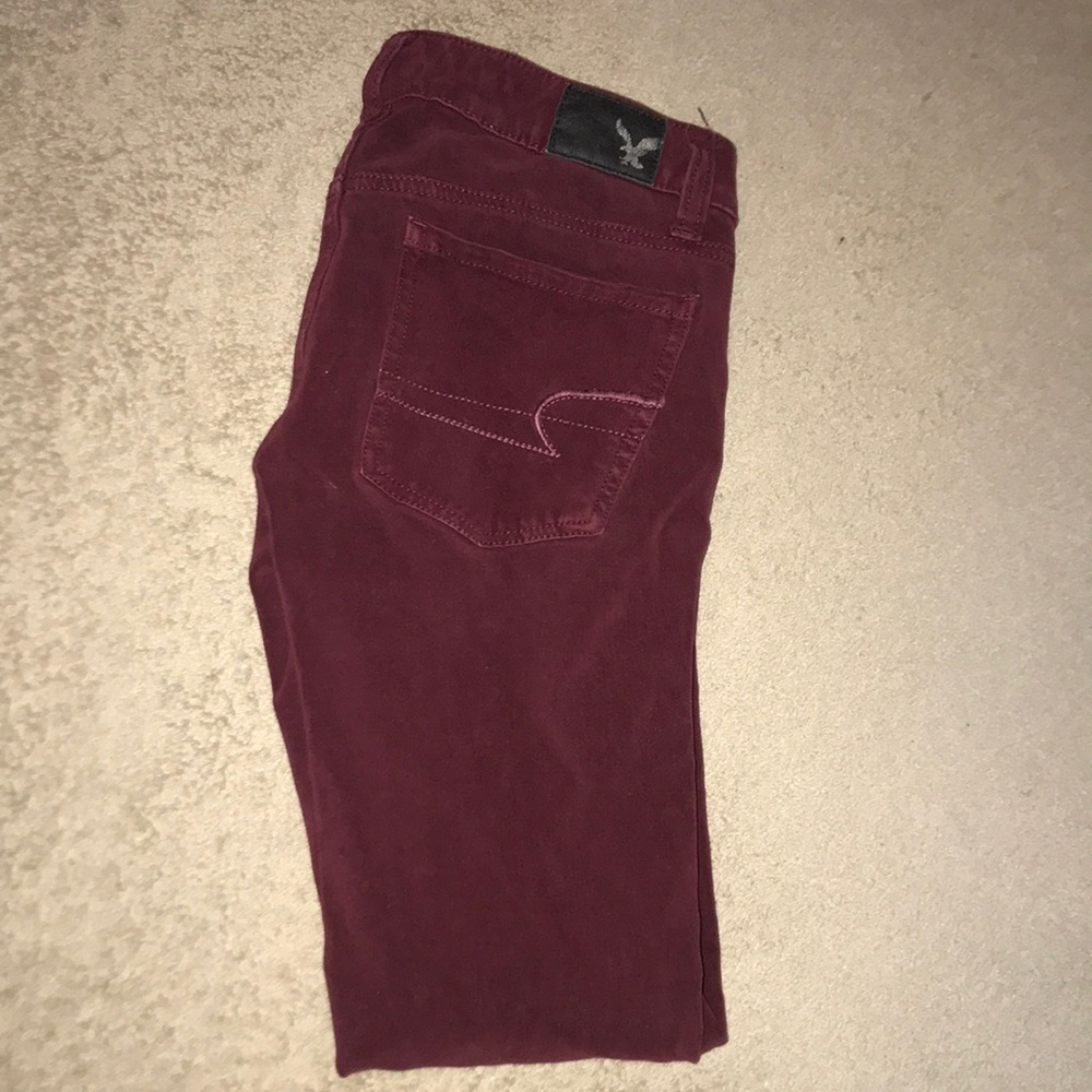 American Eagle Outfitters 🦅 Burgundy jeggings